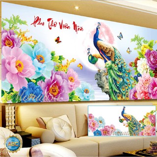 Tranh đính đá Phu thê viên mãn