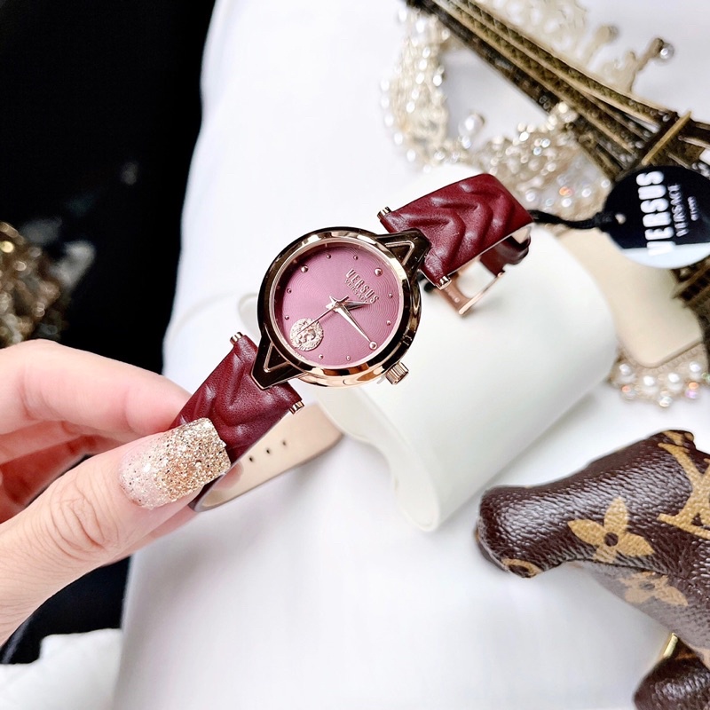 Đồng Hồ Nữ Dây Vân, Mặt 30mm, Chống Nước 30m