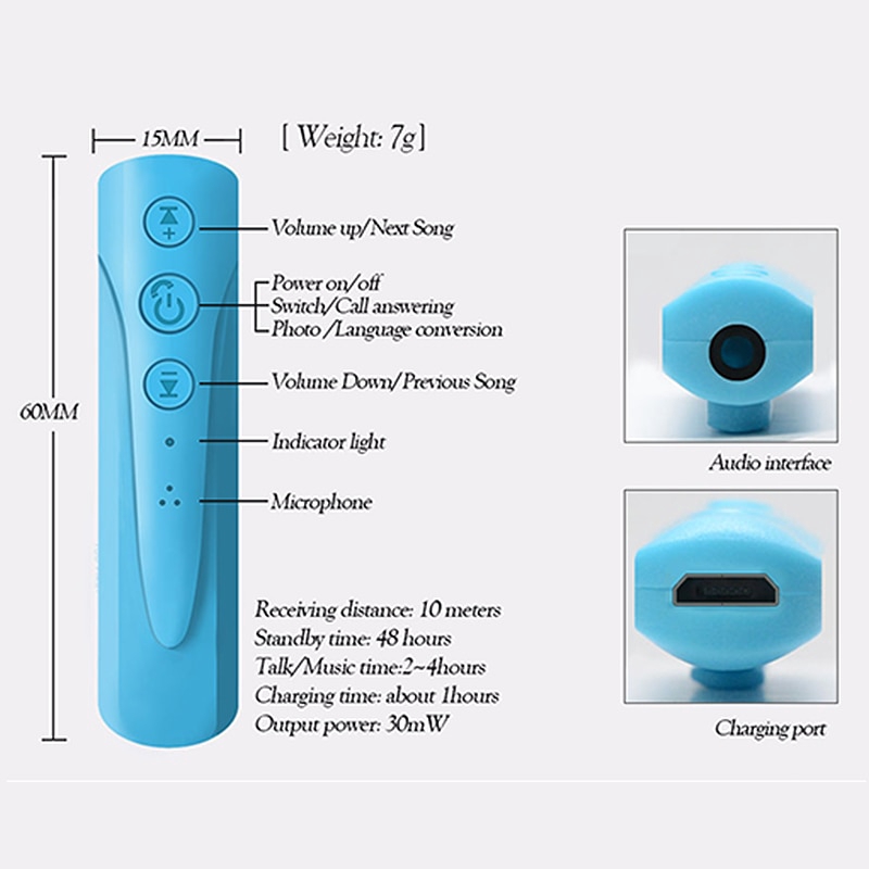 Đầu chuyển đổi tín hiệu âm thanh Bluetooth 4.2 cổng AUX và phụ kiện đi kèm