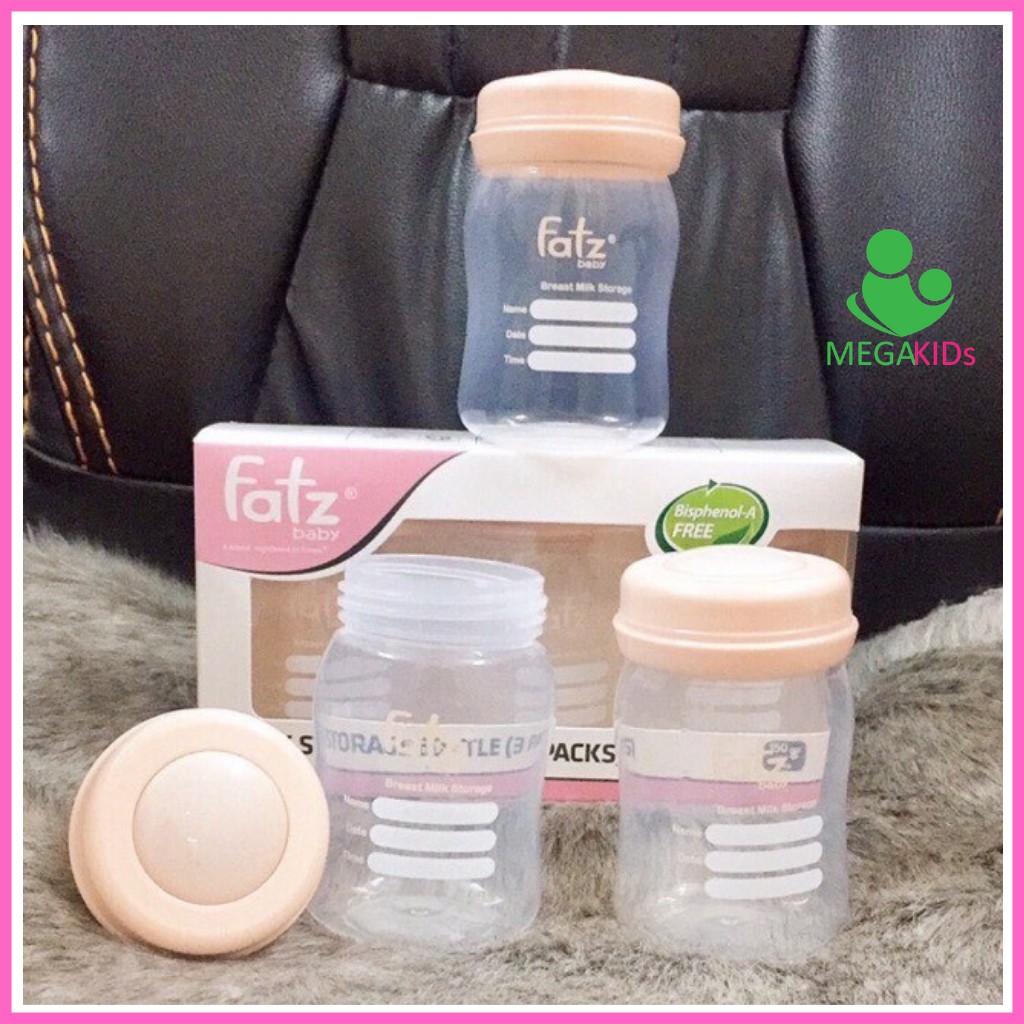 BỘ 3 BÌNH TRỮ SỮA 150ML FATZBABY FB0120N