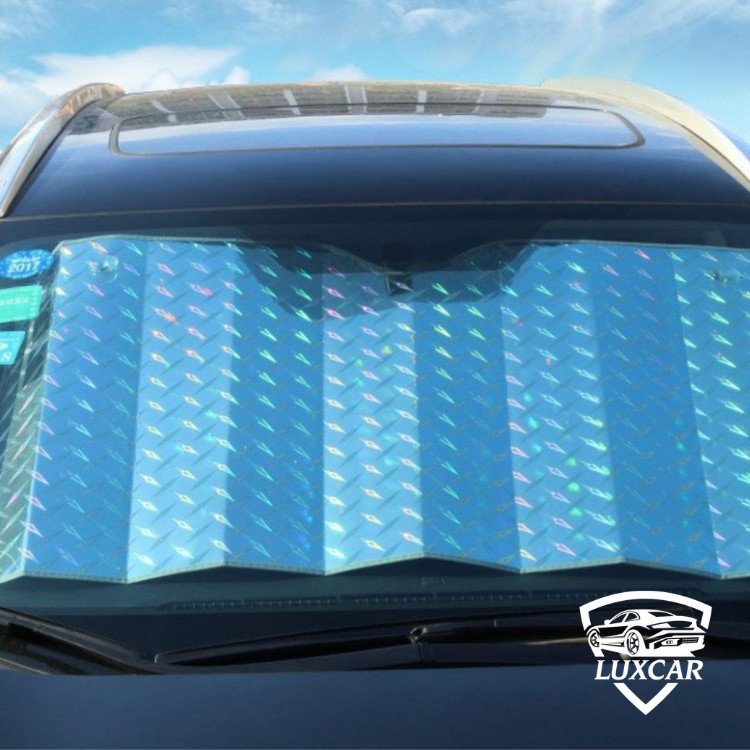 Tấm che nắng kính lái chuyên dụng cho ô tô | Tấm che lót bạc cách nhiệt LUXCAR thiết gắn tiện lợi,dễ gấp gọn