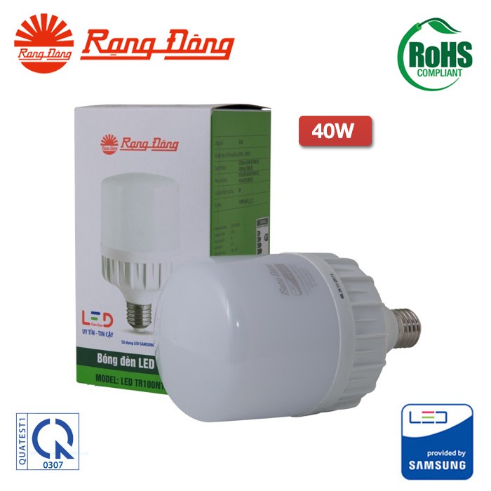 [CHÍNH HÃNG] Đèn LED Trụ 40W Rạng Đông, Chip LED Samsung Siêu Sáng
