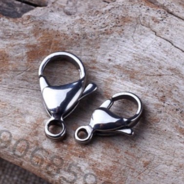 2-5 Móc khóa càng cua Inox size 9-12mm