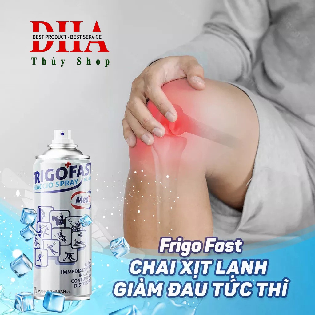 Chai xịt lạnh giảm đau FRIGO FAST dung tích 200ML - MADE IN ITALY