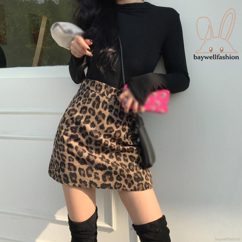 Chân Váy Ngắn Họa Tiết Da Báo Thời Trang Cho Nữ | BigBuy360 - bigbuy360.vn