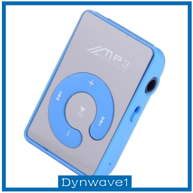 [DYNWAVE1]Mirror Clip Digital USB Mp3 music player support 1-8GB SD TF card White