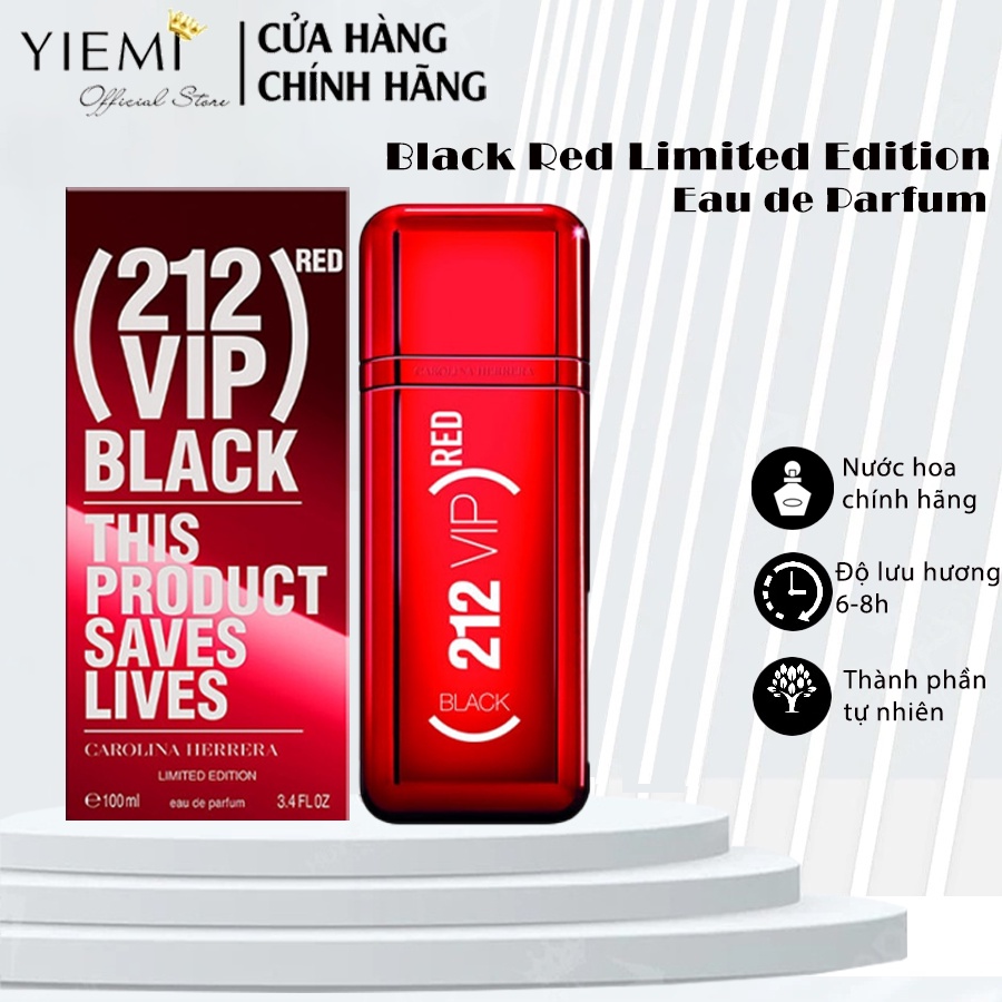 Nước hoa Nam 212 VIP Black Red Limited Edition 100ml
