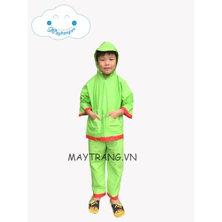 Bộ Áo Mưa Nhựa Em Bé - Xanh Chuối