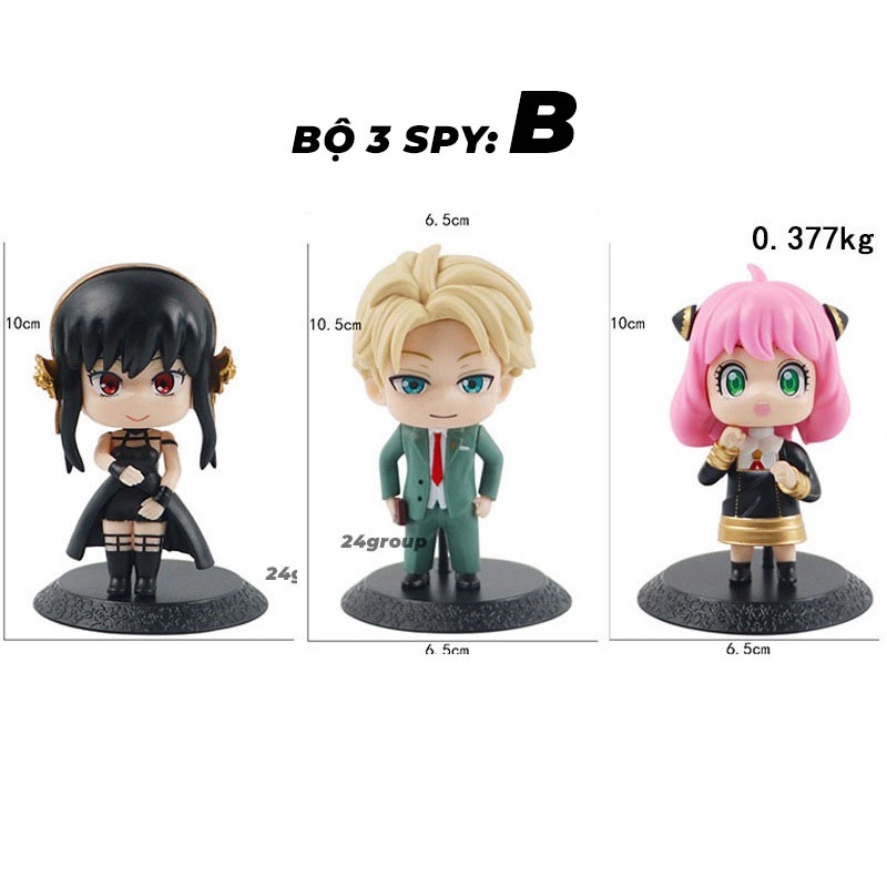 [COMBO] Mô hình nhân vật anime SPY × FAMILY yor loid anya yorger figure hoạt hình spy x family chibi cute dễ thương anya