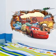 Decal dán tường cửa sổ xe MC Queen 3D BINBIN EB161 (Có sẵn keo)
