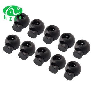 Set 10 nút chặn dây có lò xo bằng nhựa hình tròn