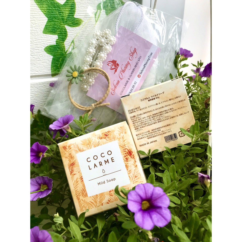 [Tặng Quà và Túi Lưới] CocoLarme Mild Soap - XÀ PHÒNG RỬA MẶT LOẠI BỎ MỤN CÁM-MỤN ĐẦU ĐEN, SE KHÍT LỖ CHÂN LÔNG | BigBuy360 - bigbuy360.vn