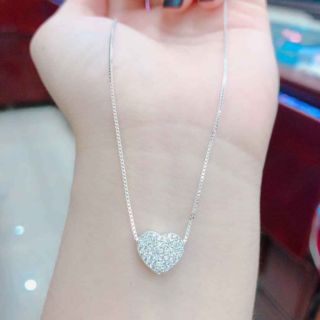 Dây chuyền bạc ta mặt tim
