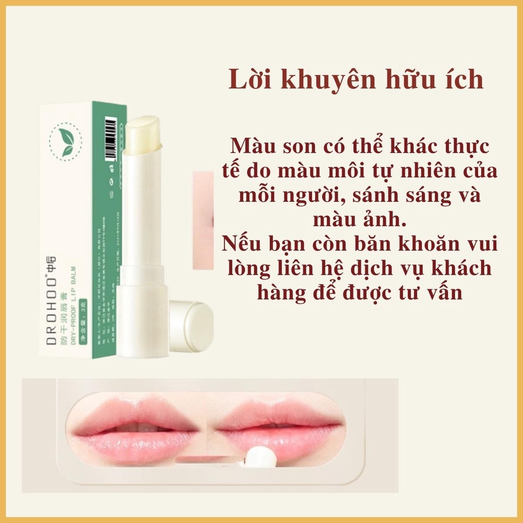 Son Dưỡng Môi Son Dưỡng Không Màu Thành Phần Chanh Dưỡng Ẩm Môi Chống Nứt Nẻ 3g –AnnA.4.0.Cosmetic