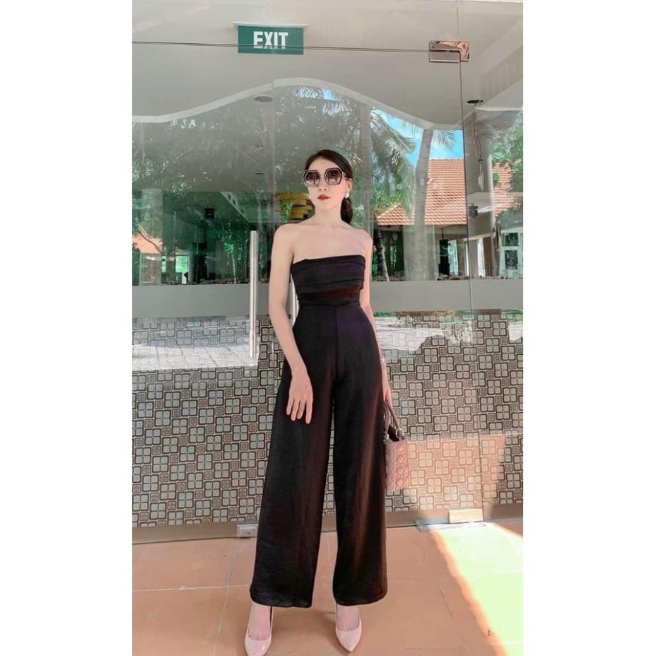 Set Bộ Cúp Ngực Lụa Cao Cấp - Jumpsuit Ống Suông Cúp Ngực  <3 | BigBuy360 - bigbuy360.vn