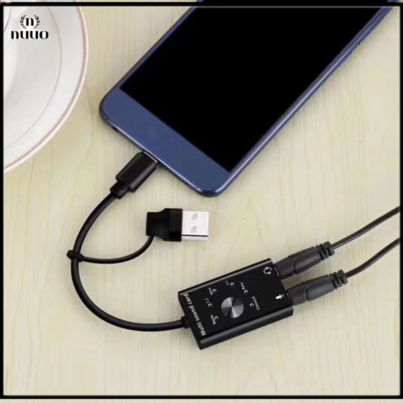 Card Âm Thanh Usb-C Usb 2.0 Hỗ Trợ Win 2000 / 2003 / Xp / Vista