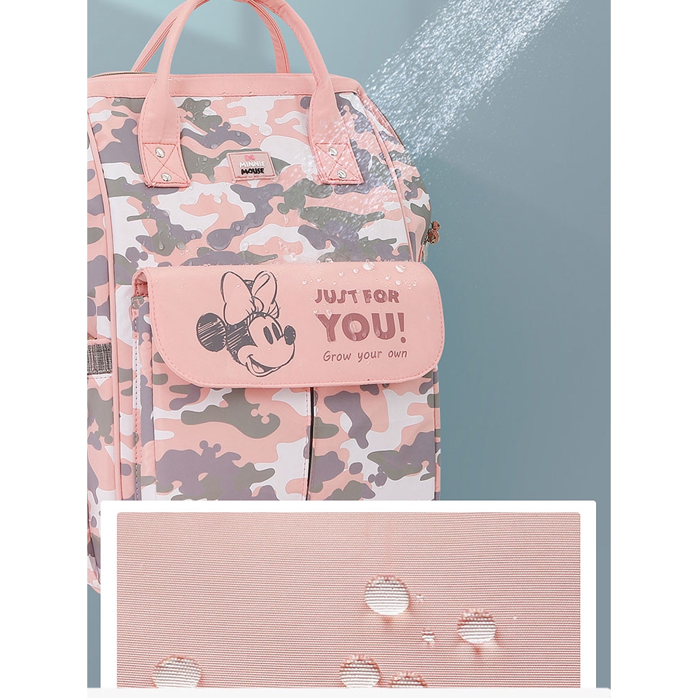 Balo du lịch cỡ lớn đa năng in hình chuột Mickey Minnie Disney nhiều màu thời trang cho mẹ và bé