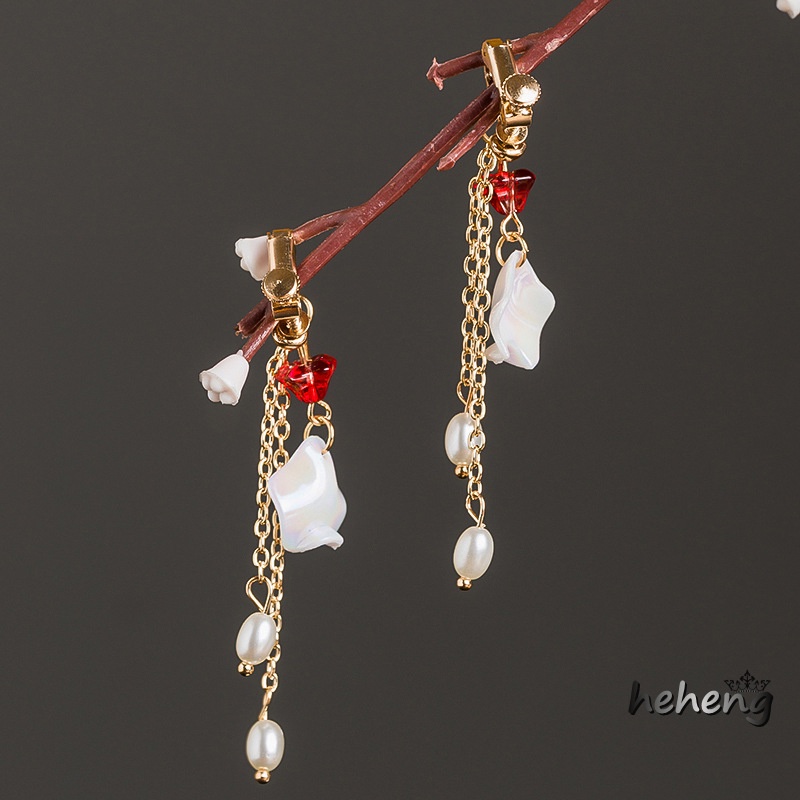 Trâm Cài Tóc Cô Dâu Phối Ren Tua Rua Phong Cách Hanfu Trung Hoa Cổ Điển Thời Trang Năm 2021