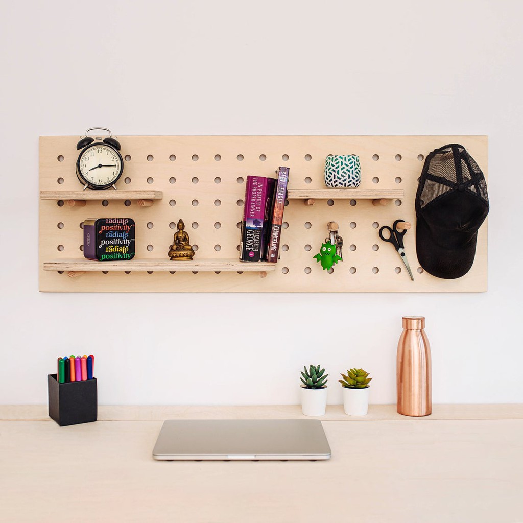 Kệ gỗ Pegboard treo tường thông minh  TWS01