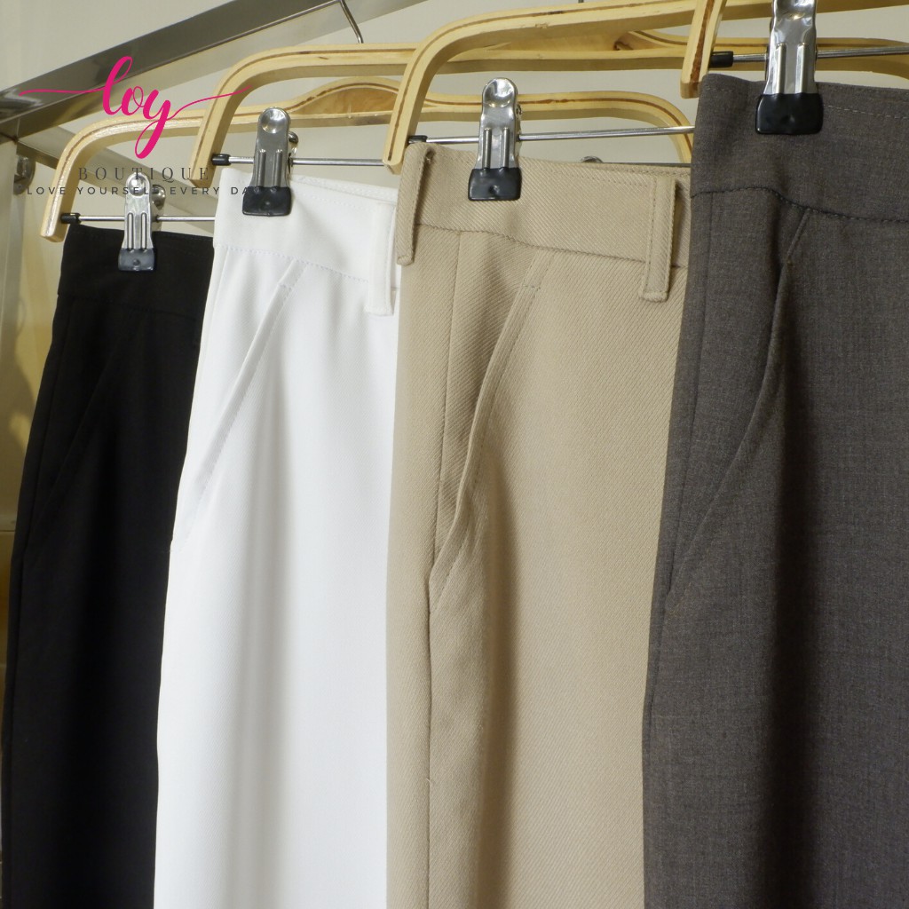 Quần tây nữ 💗 quần ống suông lưng cao ➖ chuẩn CÔNG SỞ nữ [ HÌNH + HÀNG SHOP THIẾT KÊ] | BigBuy360 - bigbuy360.vn