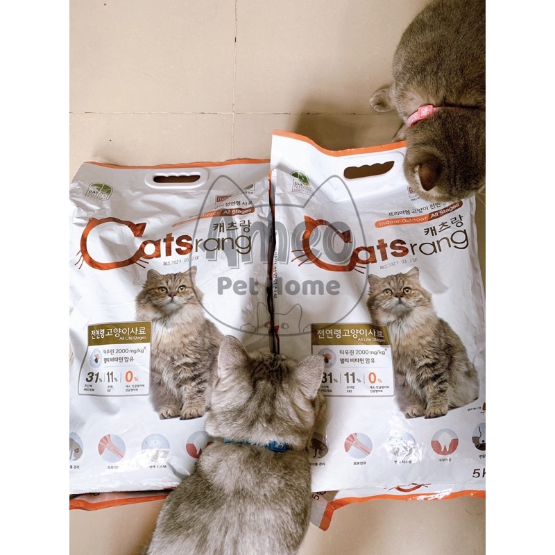 Thức ăn mèo Catsrang 1kg - hạt Catsrang chiết túi 1kg siêu rẻ | Catrang