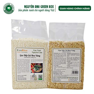 Gạo Nếp Cái Hoa Vàng Hữu Cơ ( Gạo trắng, Gạo lứt) - Giúp bồi bổ, dễ tiêu hóa và hấp thu, dưỡng vị khí