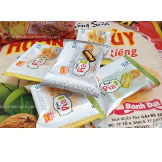 1Kg bánh Pía mini kim sa đủ loại gồm mè đen, đậu xanh, lá dứa, bánh chay Tân Huê Viên (luôn luôn có date mới)