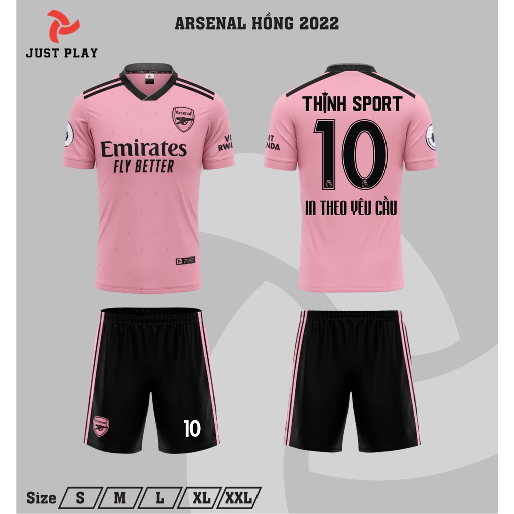 ÁO BÓNG ĐÁ ARSENAL, ÁO ĐÁ BANH ARSENAL, IN TÊN SỐ THEO YÊU CẦU