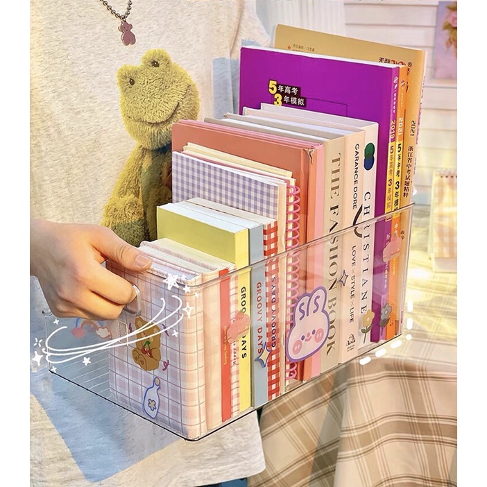 Giỏ Đựng Sách Trong Suốt Tiện Lợi, Sang Trọng,