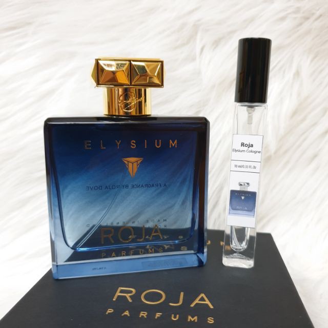 mẫu thử Nước hoa nam ROJA Elysium Pour Homme Parfum 10ml - Hương thơm dương xỉ , Quả bưởi và Cỏ hương bài