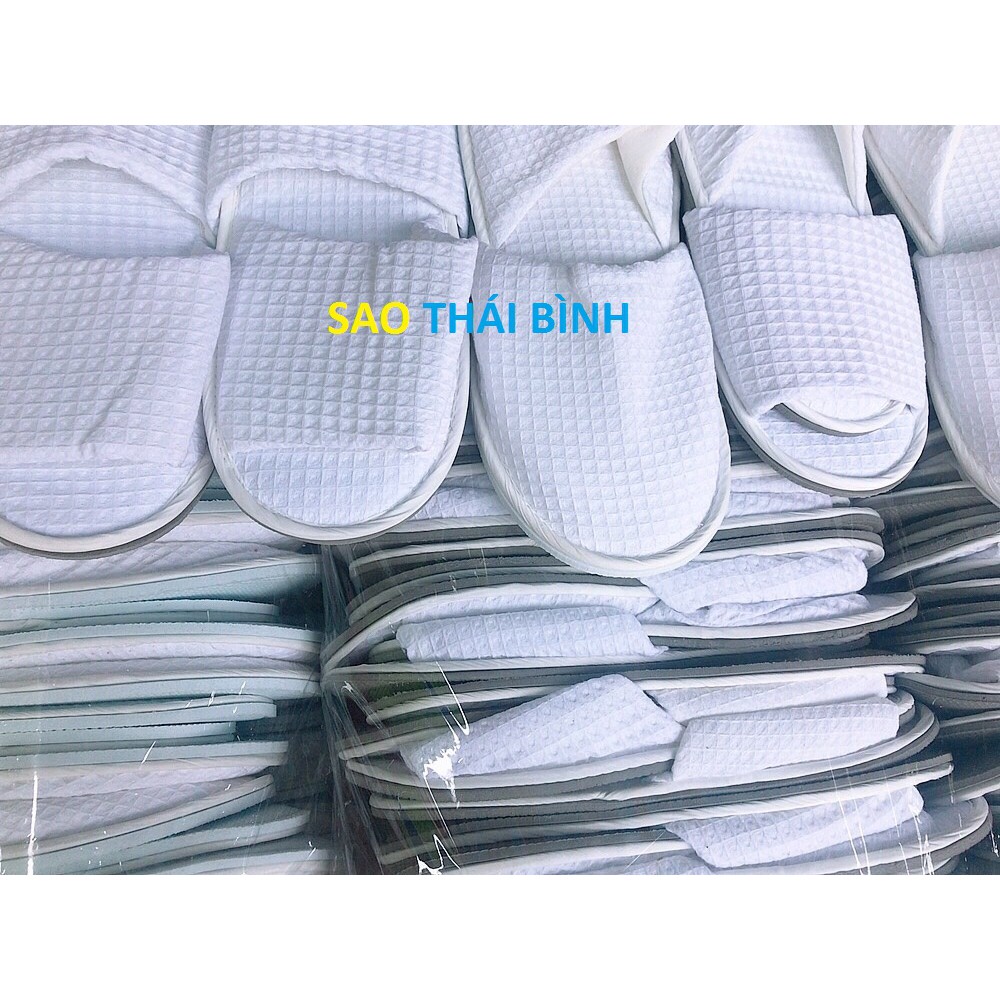 Dép vải tổ ong dùng cho khách sạn, nhà nghỉ