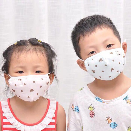 Khẩu trang xô 4 lớp kháng khuẩn, đóng túi zip cho bé