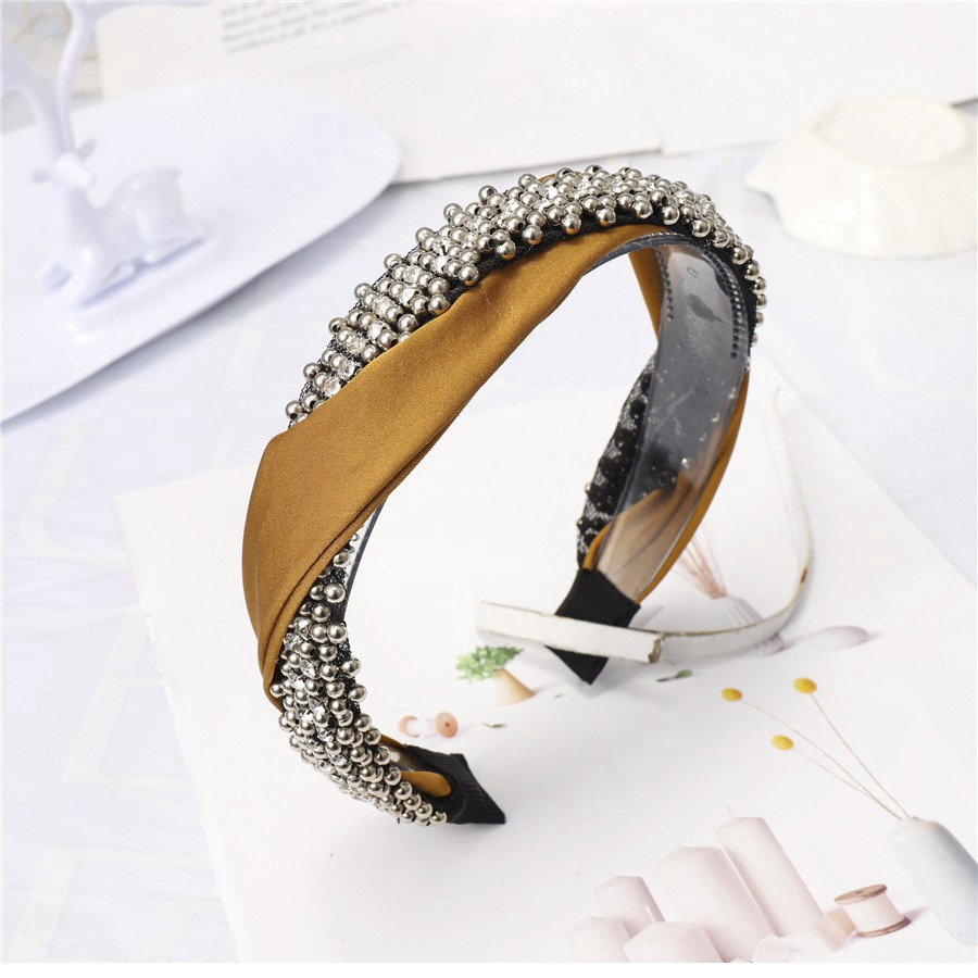 Băng đô cài tóc đính hạt phong cách Hàn Quốc thời trang cho nữ