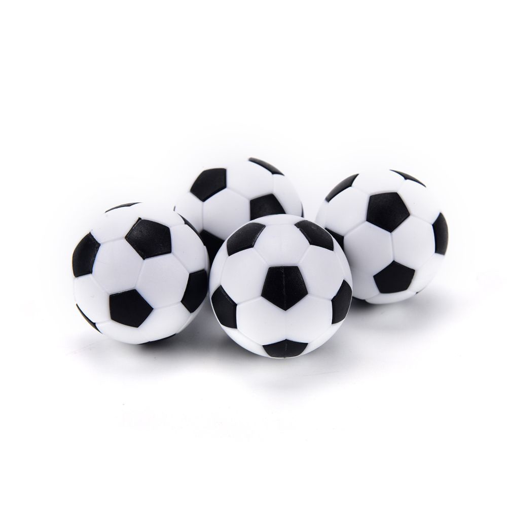 Set 4 quả bóng đá mini 32mm màu trắng đen bền bỉ