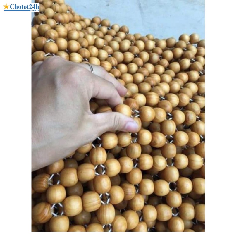 Miếng lót yên hạt gỗ cho xe máy,ghế văn phòng,ghế ô tô Sunha, chống ê mong, Đệm Lót Yên Xe SUNHA