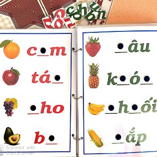 Học liệu bé học ghép vần