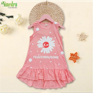Đầm đuôi cá bé gái đũi sát nách hoa cúc xinh xắn size đại (5 - 10Tuổi) - Ninedra