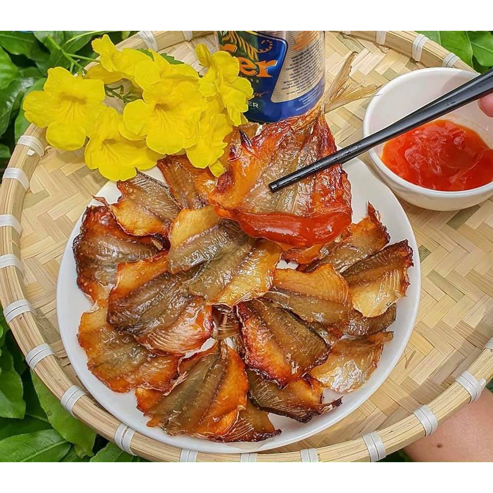 Khô cá chỉ vàng loại hảo hạng,đặc sản cà mau,Cá Chỉ Vàng rút xương loại 1, thịt dai, ngọt và thơm thientustoret
