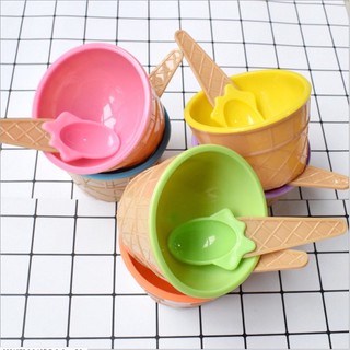 Chén làm slime có muỗng cưng xỉu