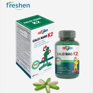 Calci Nano K2 Softgels bổ sung thêm thành phẩn Vitamin D3, K2 giúp hấp thu tốt canxi và không bị cơ thể đào thải.