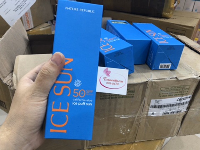 ice sun Kem chống nắng icesun ice puff sun mẫu mới 2020