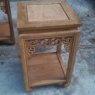 Đôn vuông gỗ gụ cao 80cm