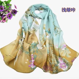 Cơmbo sỉ 10 Khăn choàng cổ voan lụa cao cấp