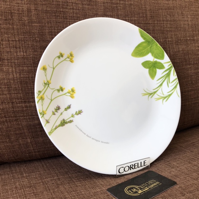 Dĩa Thuỷ Tinh Mỹ European Herbs Corelle 110-EH 26cm