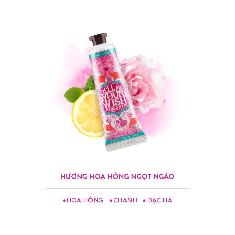 Kem Dưỡng Da Tay Ariul Tell Me Your Wish Romantic Hand Essence 30g