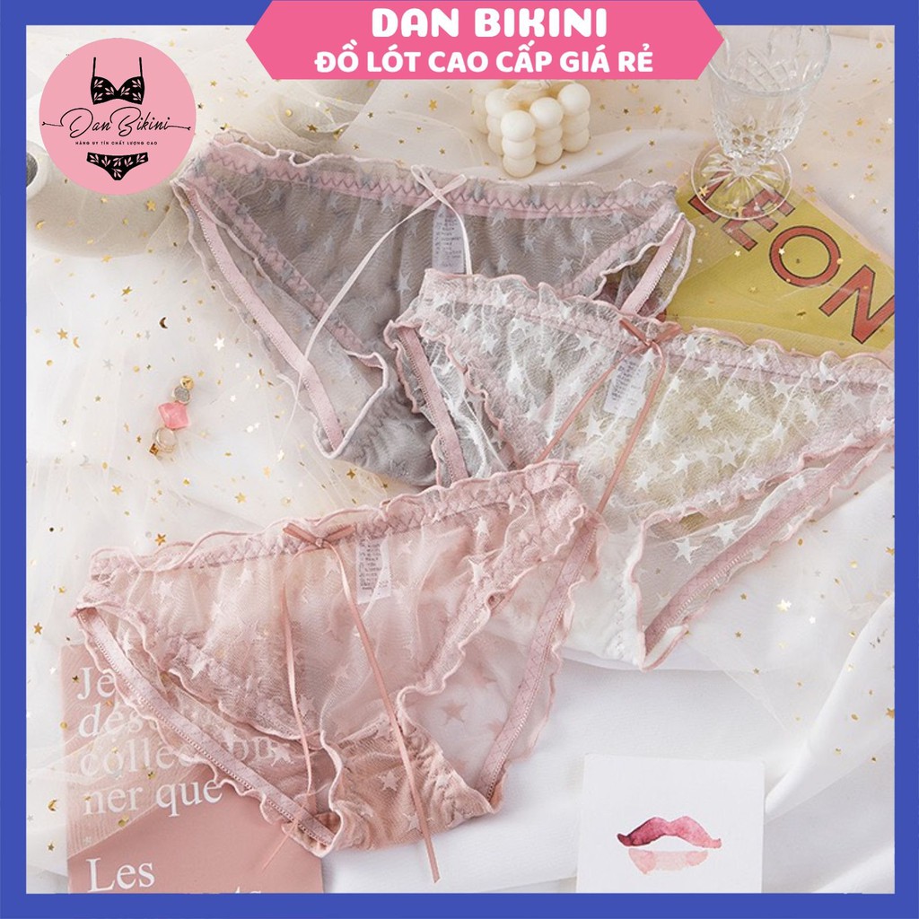 Quần Lót Ren Nữ sexy sao cao cấp xuyên thấu gợi cảm mềm mại kháng khuẩn mã H001