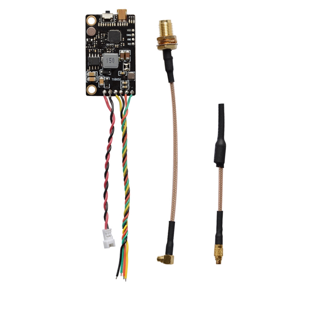 Thiết bị phát Eachine TX805S 5.8GHz 40CH 25/500/1000/1600mW AV FPV tích hợp màn hình đèn led có bộ tản nhiệt Mic