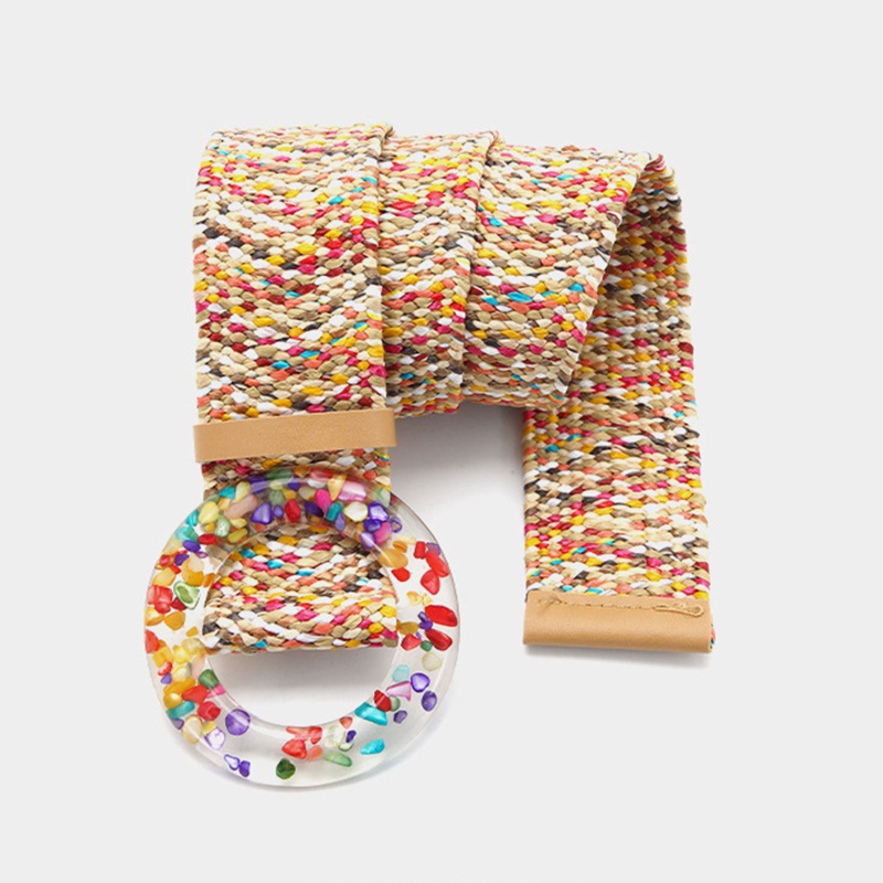 Thắt Lưng Đan Rơm Thời Trang Cho Nữ