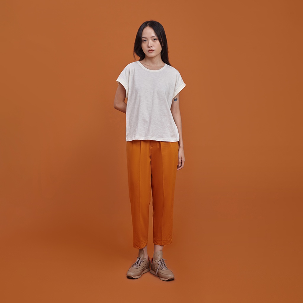 Andabove - Quần tây nữ Baggy - Pegged Pants - Màu Cam