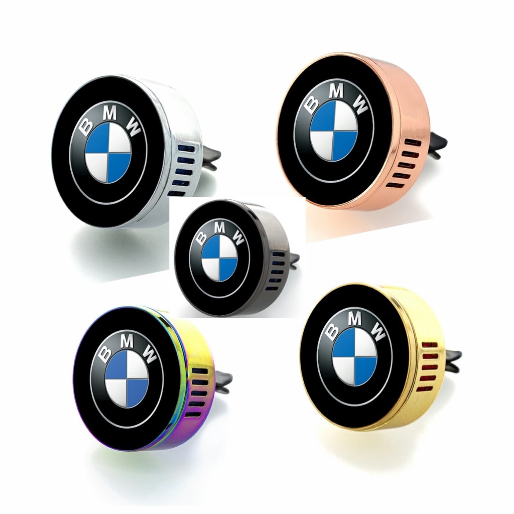 Ptraphar-Kẹp nước hoa cửa gió điều hòa oto BMW, xe hơi, loại xịn, vỏ hợp kim nặng 0,027kg, nước mạ bóng đẹp